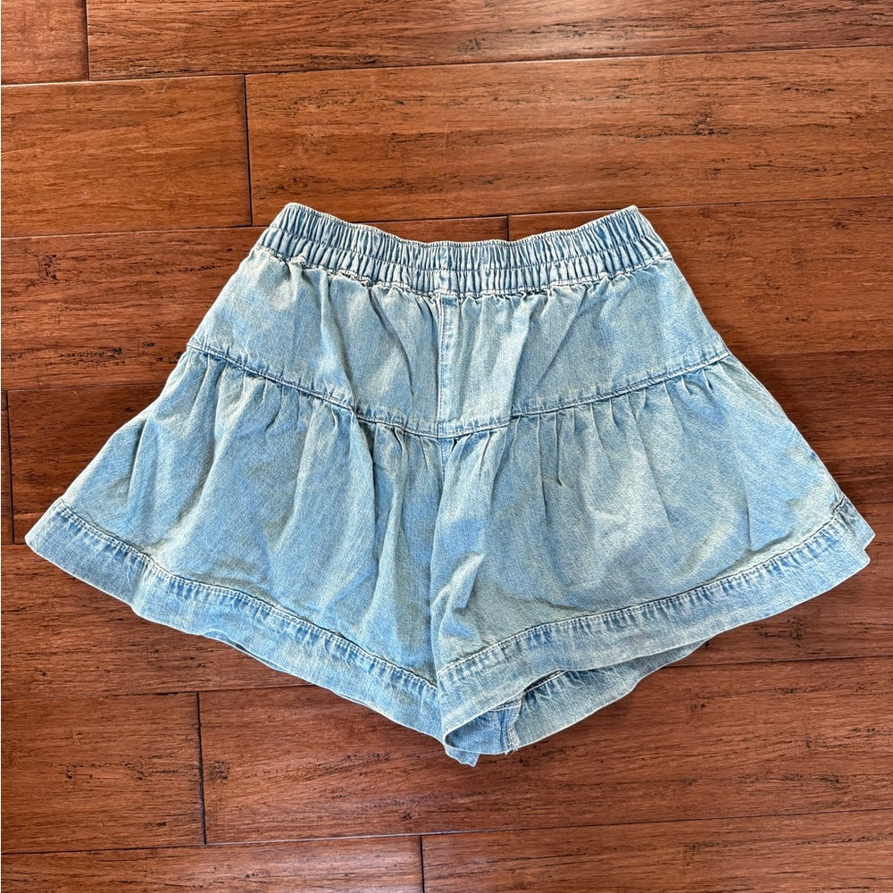 Free People Fleur Denim Shorts, color Belle Blue, size S - Picture 7 of 10